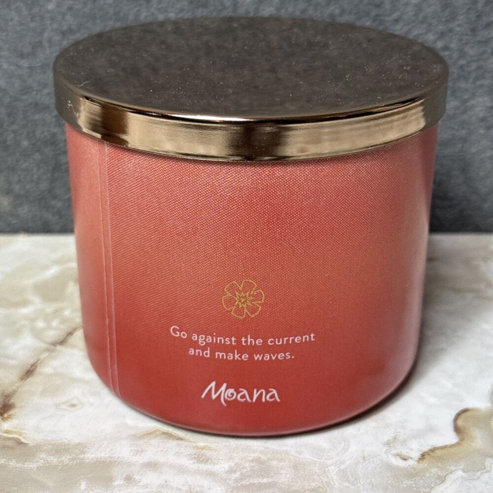 Bath & Body Works Disney Princess Moana 3-Wick Candle 14.5 Oz New See Photos - Picture 3 of 4
